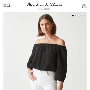 Isabel convertible gauze top